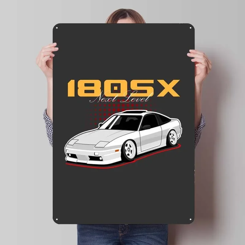 Металлическая вывеска 180sx S13 Jdm