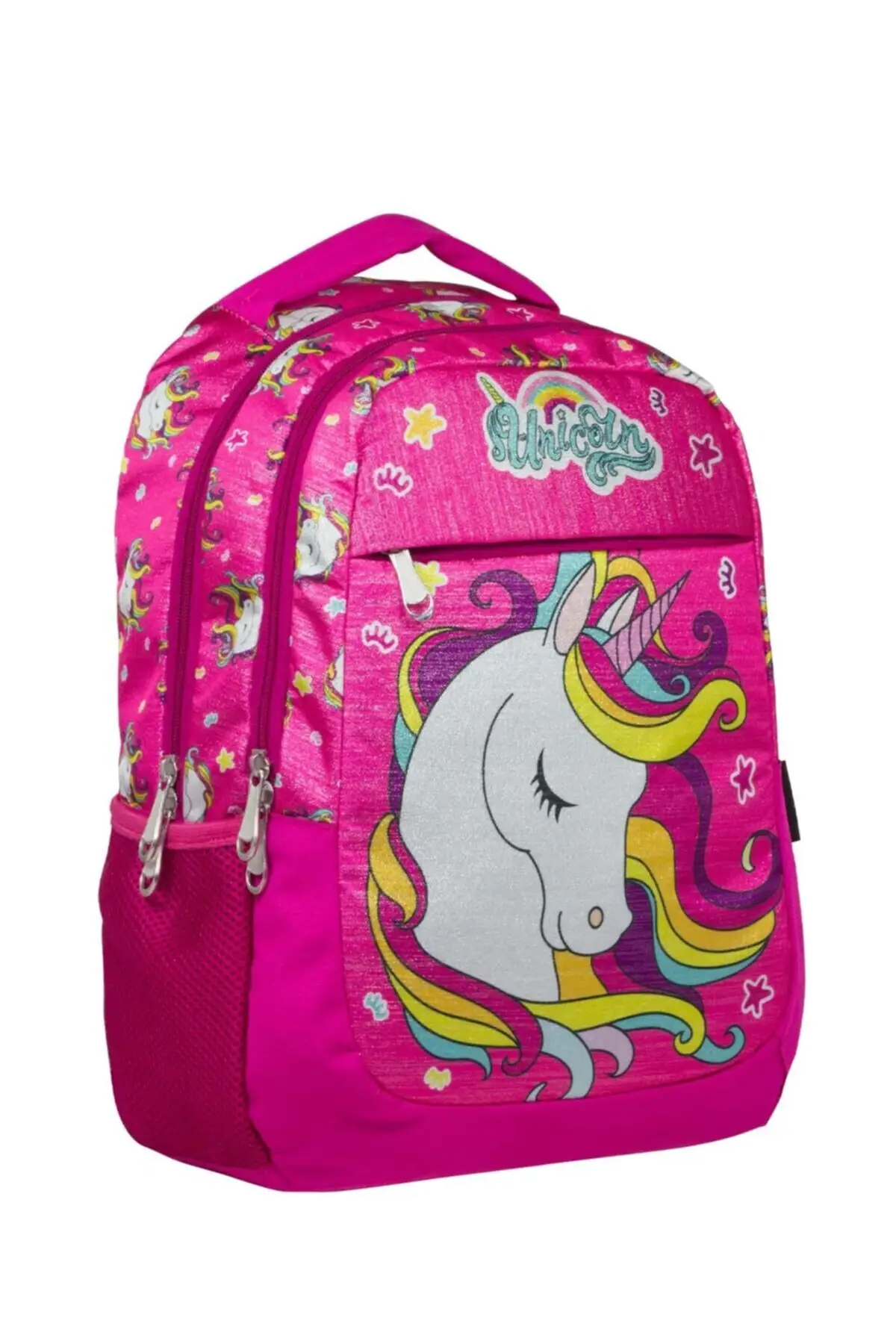 Cennec Girls' Glittery Unicorn School Backpack - Primary and Secondary School Bag