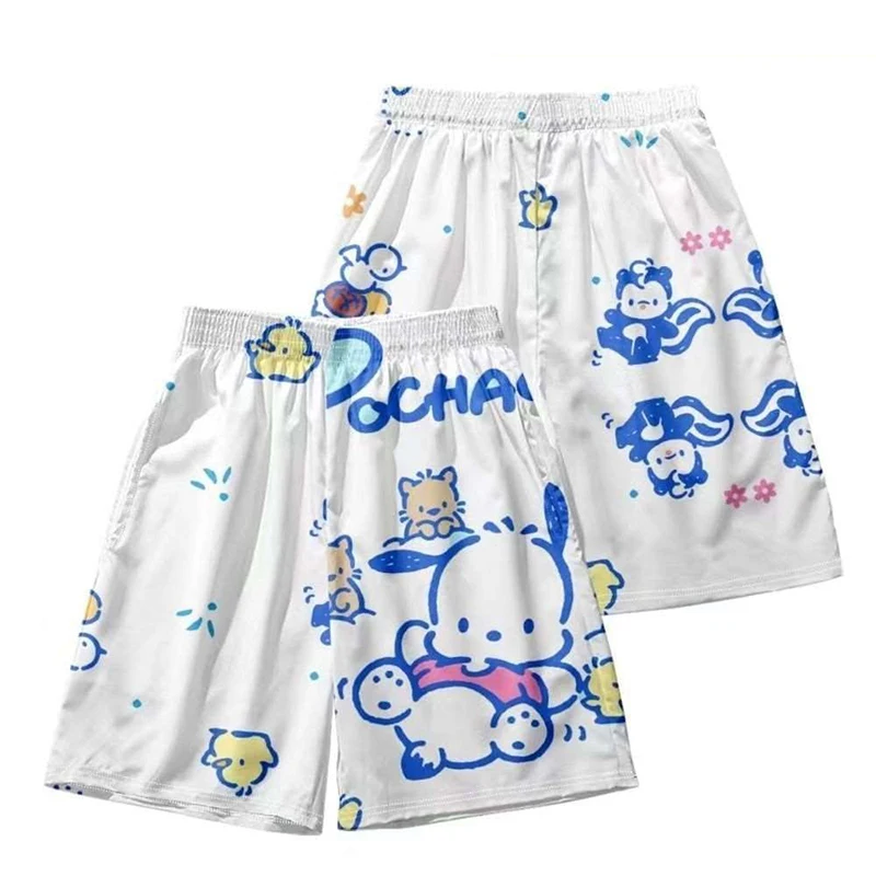 

Шорты Sanrio Детские с принтом милых мультяшных персонажей, Классические летние игрушки для детей, кавайные аниме почтовые штаны, детская одеж...