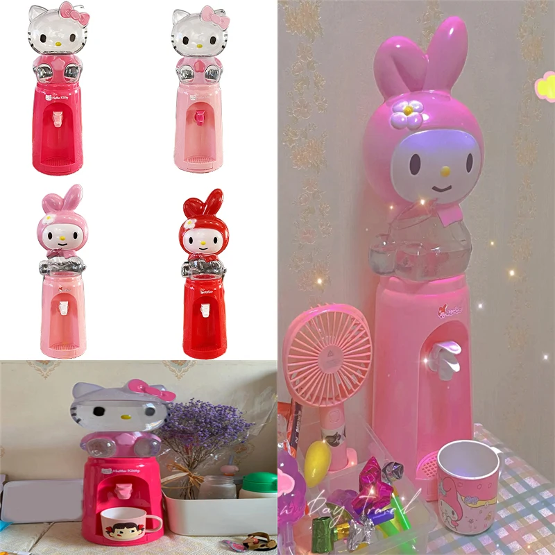 

Милый Sanrio, мини-дозатор воды Hello Kitty с мультяшным рисунком, милый дозатор воды для детей, для общежития, дома, питьевая вода