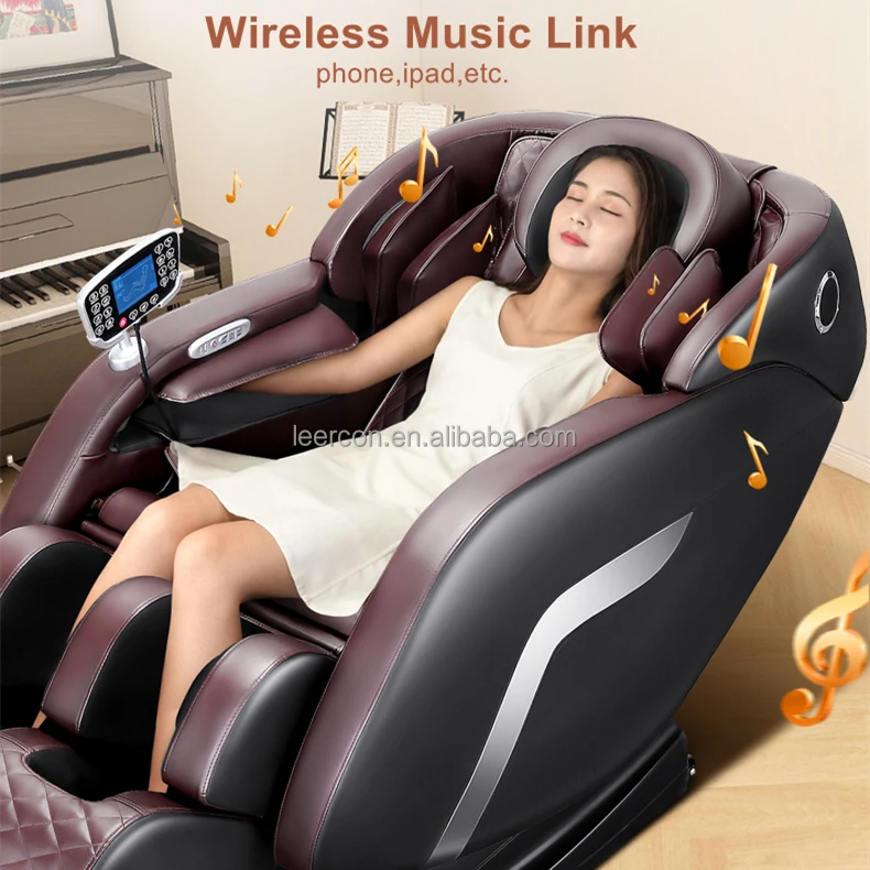 Фото Массажное кресло LEERCON Foldable Foot Extension Space Capsule с автоматической регулировкой роликов, для массажа всего тела, подходит для HSA и FSA. №4