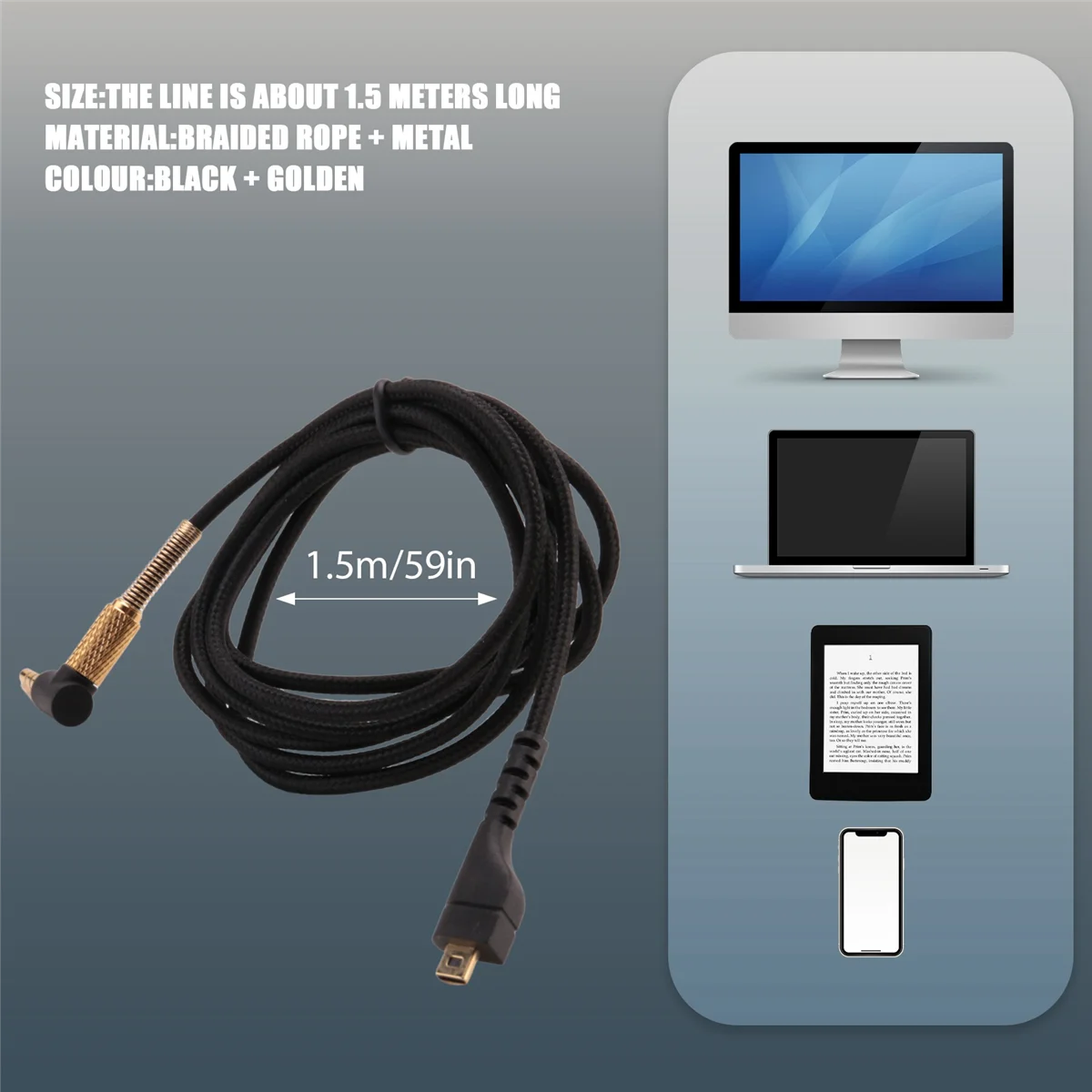 Запасная деталь для SteelSeries Arctis 7 5 3 Pro беспроводные Игровые наушники кабель 4 9 фута