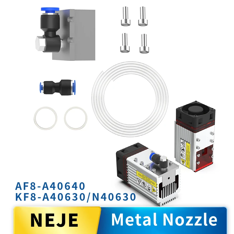 

Металлическая воздушная Форсунка NEJE AF6 CNC для лазерного модуля NEJE A40640, высокое давление, макс. 1,5 МПа