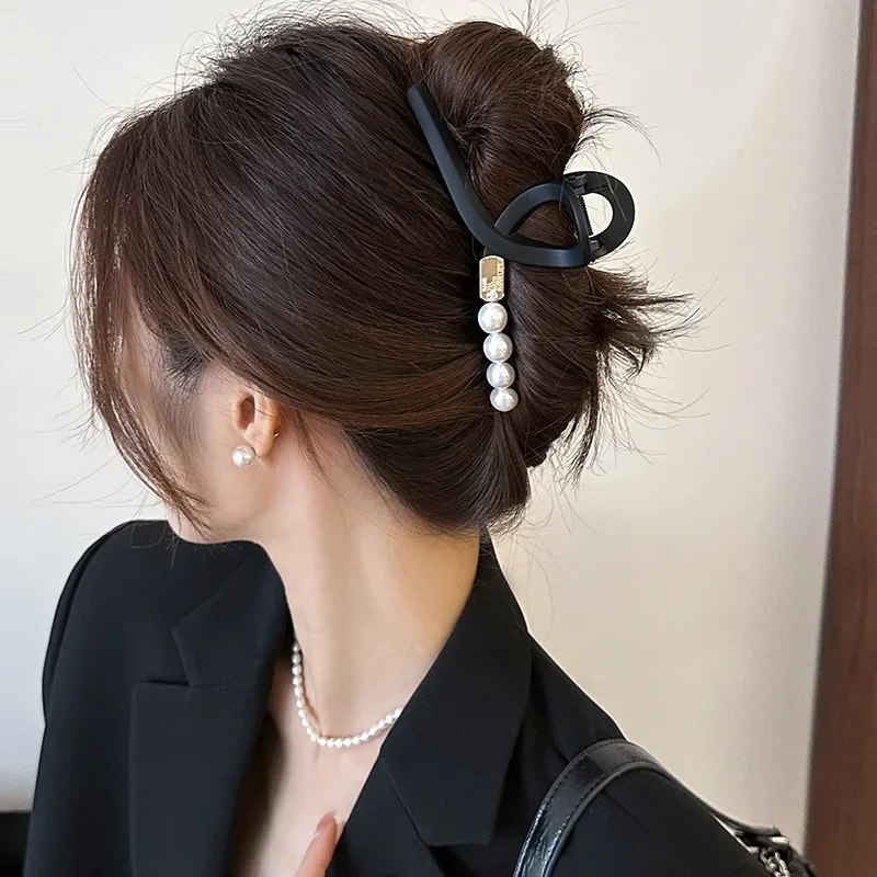 Ретро Южная Корея матовый зажим для волос женский большой захват акула