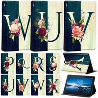 tablet case for lenovo tab e10 10 1 case tab m7 m8 m10 10 1m10 fhd plus 10 3 initial name series folding stand cover