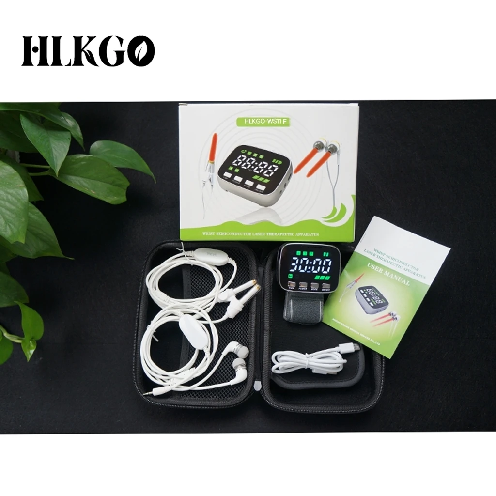 

HLKGO Level Laser Therapy Wrist Watch Style Device Unit LLLT Red Light Therapy Unit
