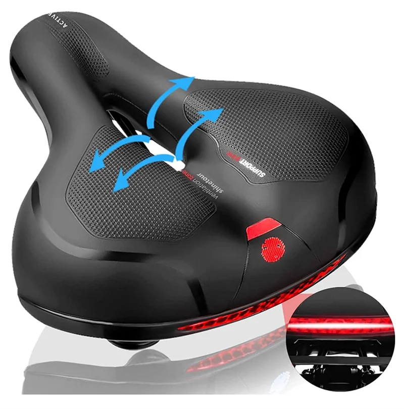 bicycle accessories Long Big Foam Bicycle Saddle Special Using Bike Seat Banana Bike Seat With Steel Base