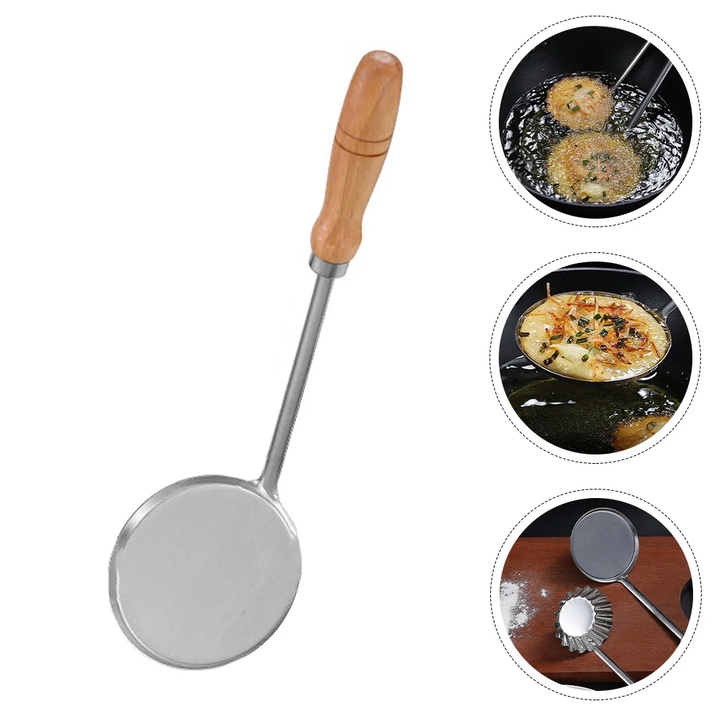 

Rosette Iron Spoon Swedish Maker Mold Cookie Timbale Pancake Frying Pastry Pizzelle Waffle Metal Flat Achappam Flower Cooking