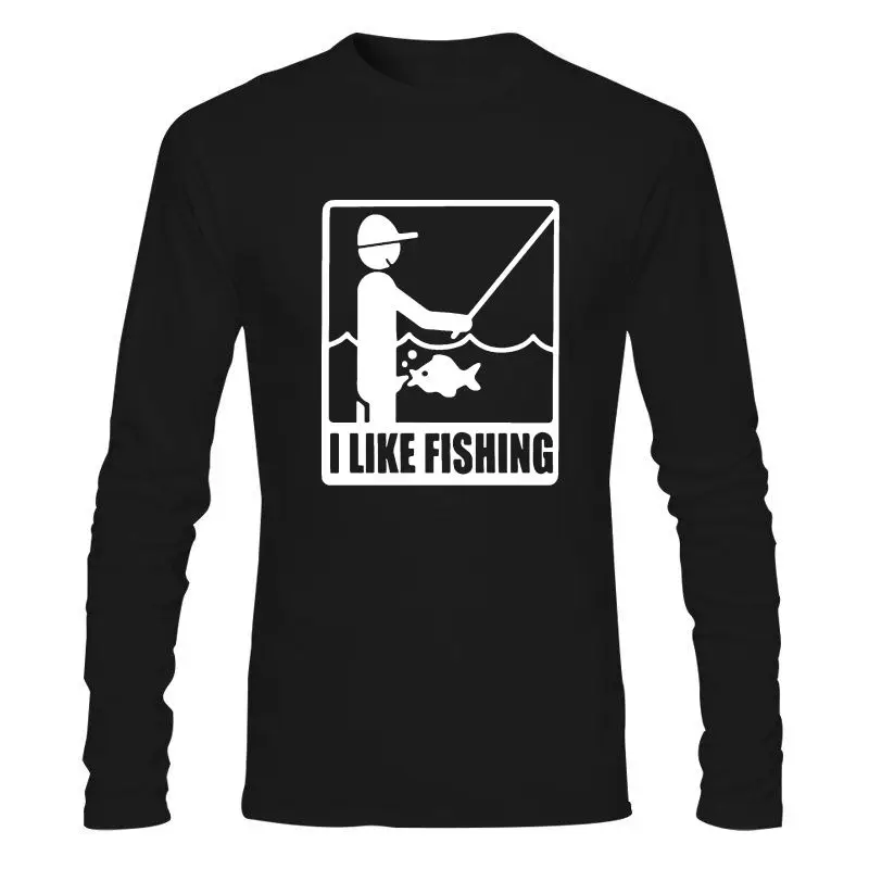

Мужская одежда, новинка, футболка для рыбалки I Like, забавная рубашка Angler Angling, Мужская футболка с смешным дизайном смешного шута, хлопковая че...