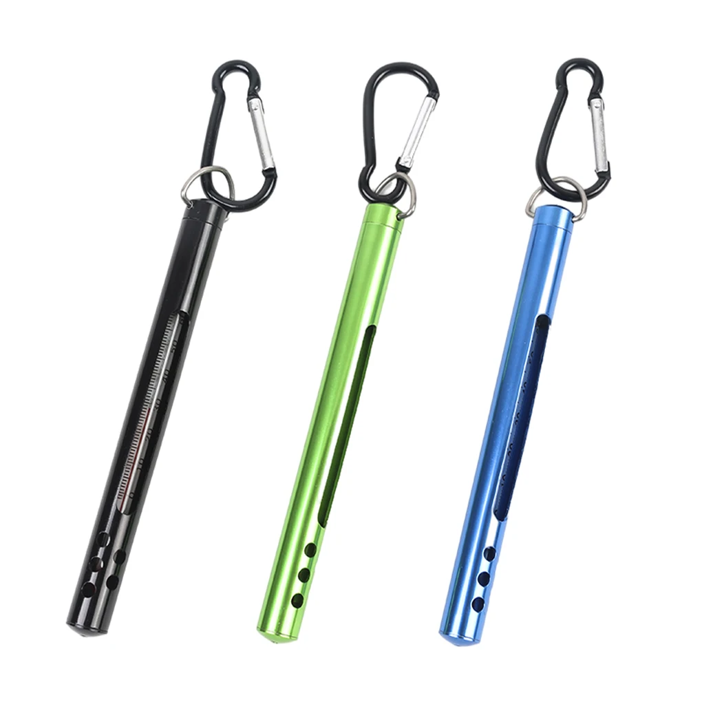 

Термометр для ловли нахлыстом, металлический, карманный, для речной воды, морской речной воды, аксессуары, черный цвет