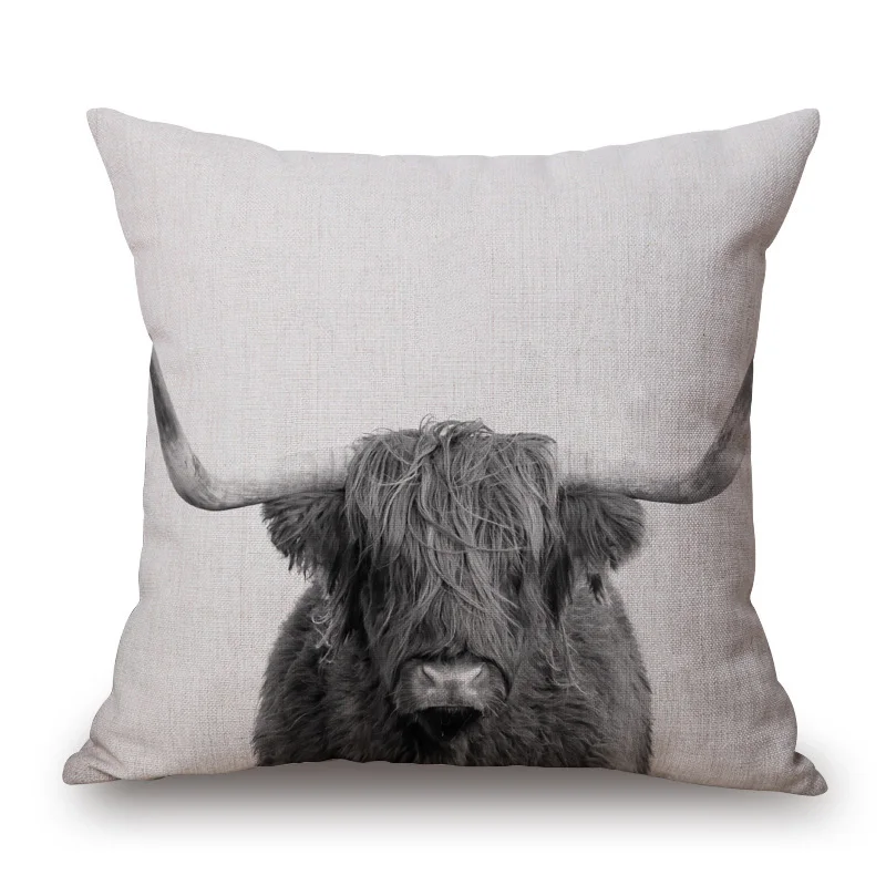 45x45 см ручная роспись постер с животными наволочка альпака коала тигр енот Шато