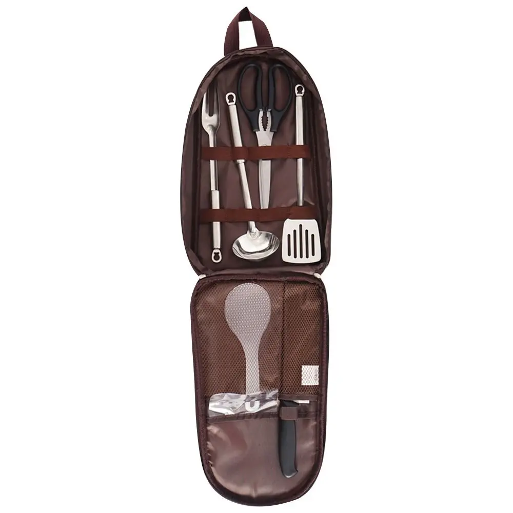 

Multi-function Camping Picnic Portable Cutlery Storage Bag Tableware Pouch Utensil Organizer Cookware Organizer