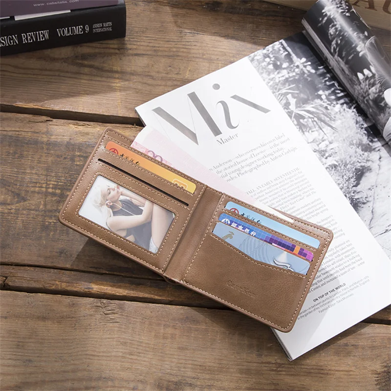 Cartera Hombre Purse For Men Wallet Luxe Homme Tarjetero Billetero Portfele Carteira Masculina Slim Card Holder Short Designer