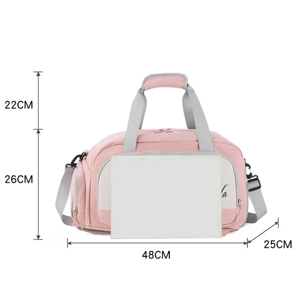 Zipper Wet And Dry Separation Fitness Backpack Lightweight Hiking Short Trip Pack For Outdoor Sports