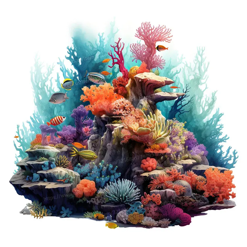 

Водостойкая наклейка для туалета Sea Turtle Coral Jellyfish M894