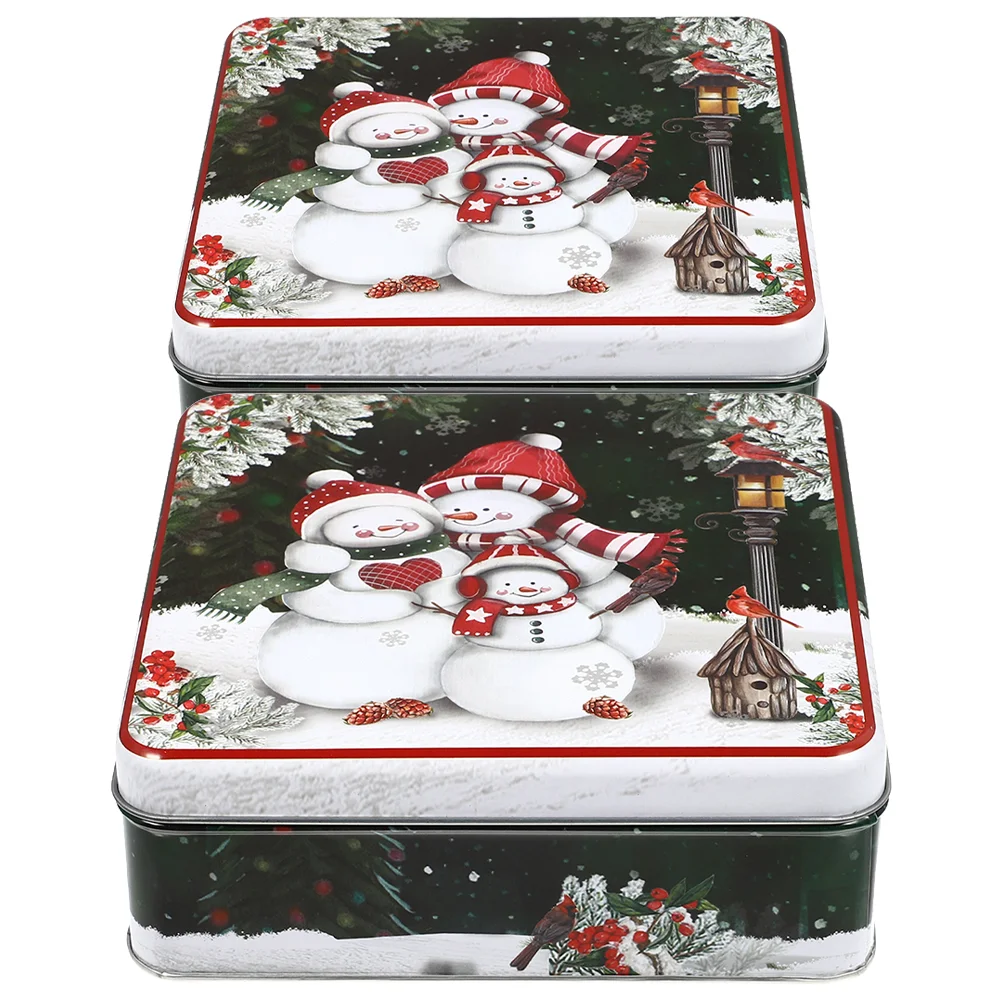 

Cookie Tins With Lids Christmas Candy Sweet Container Sugar Case Tinplate Supplies