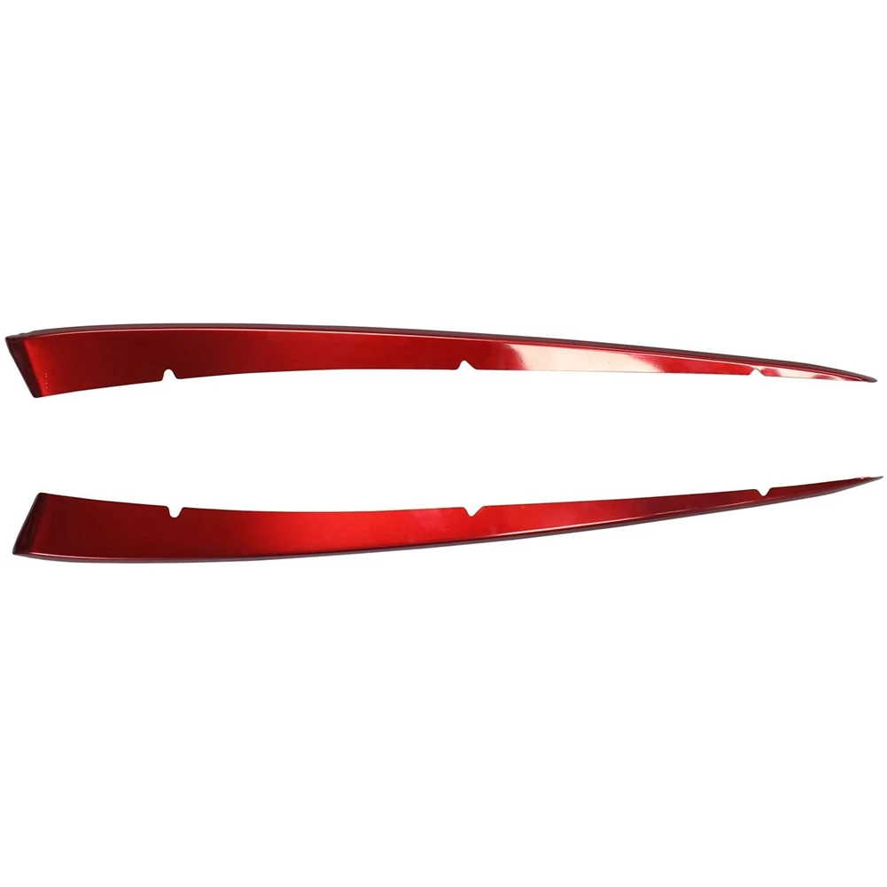 

1Pair Red Front Grille Cover Center Mesh Trims Stainless Steel Decoration for Toyota Camry 2018 2019 Car Styling