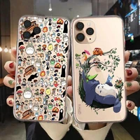cute totoro spirited away ghibli miyazaki anime phone case for iphone 13 pro max 12 mini 11 pro 6s 7 8 plus x xs xr xs max coque