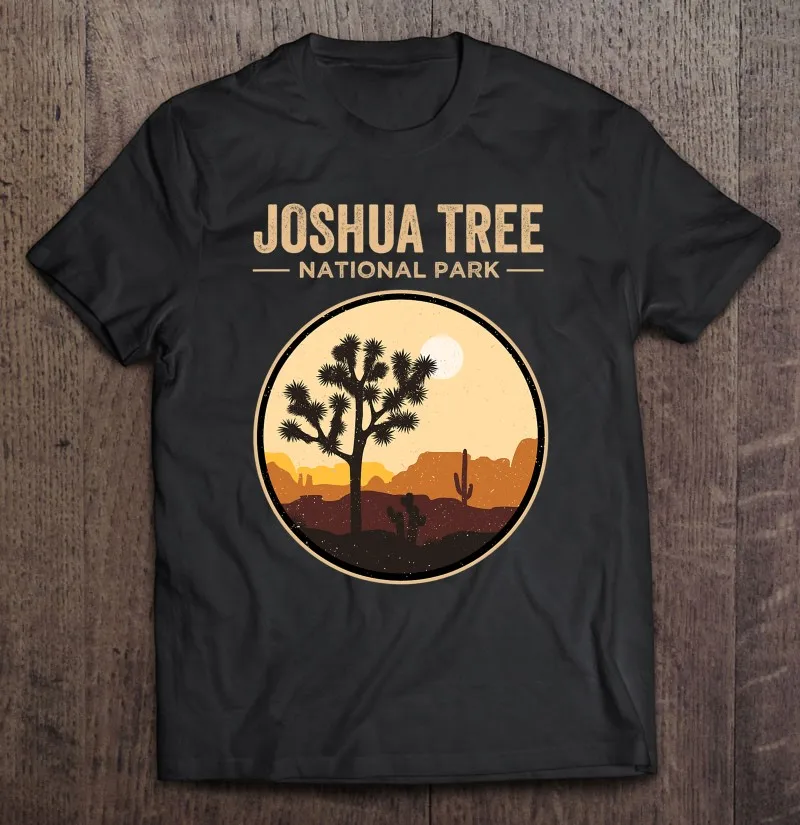 

Футболка мужская оверсайз в стиле ретро, винтажная тенниска с принтом дерева шушуа в национальном парке, одежда для мужчин