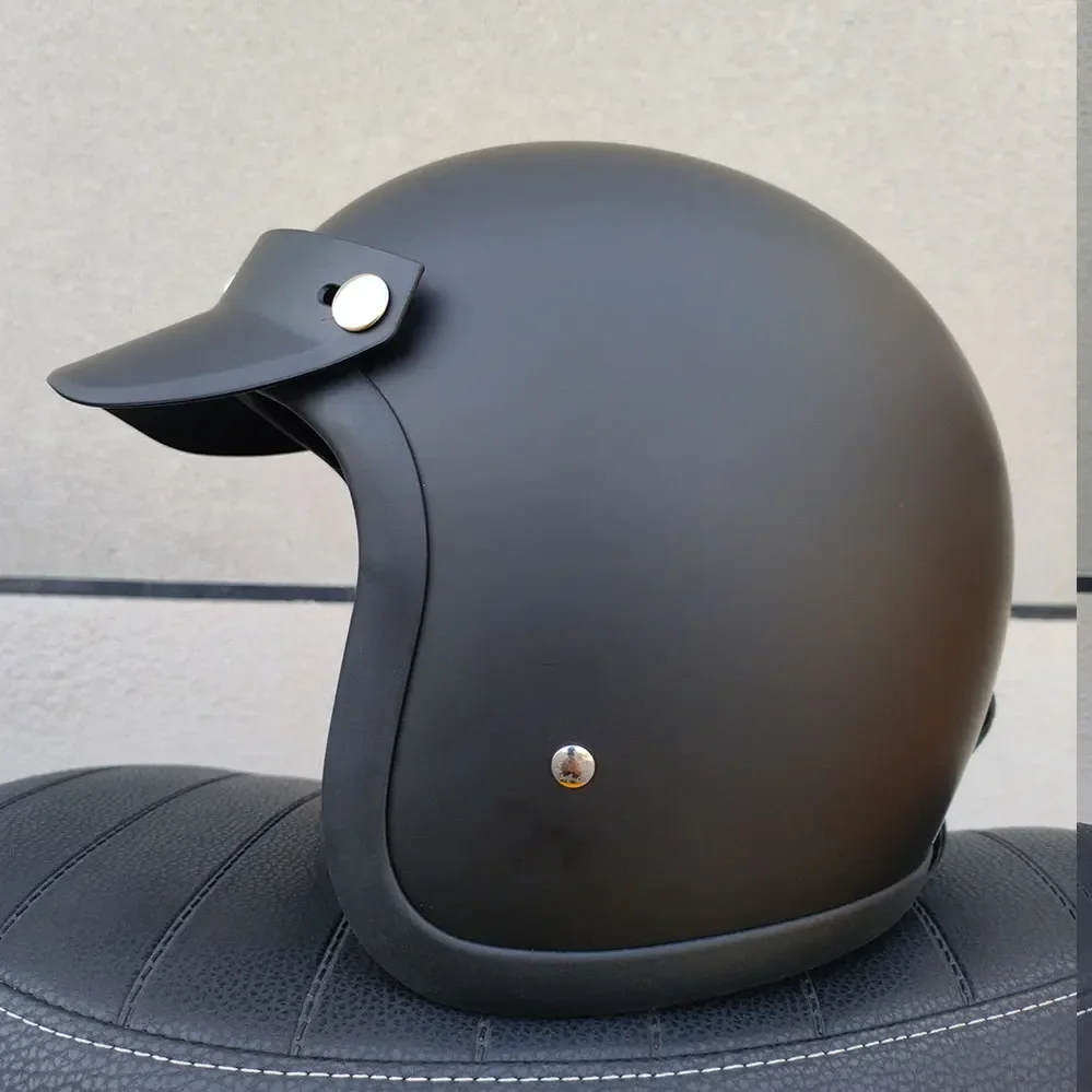 Шлем TT и COCASCOS с открытым лицом винтажный мотоциклетный шлем из полустекловолокна