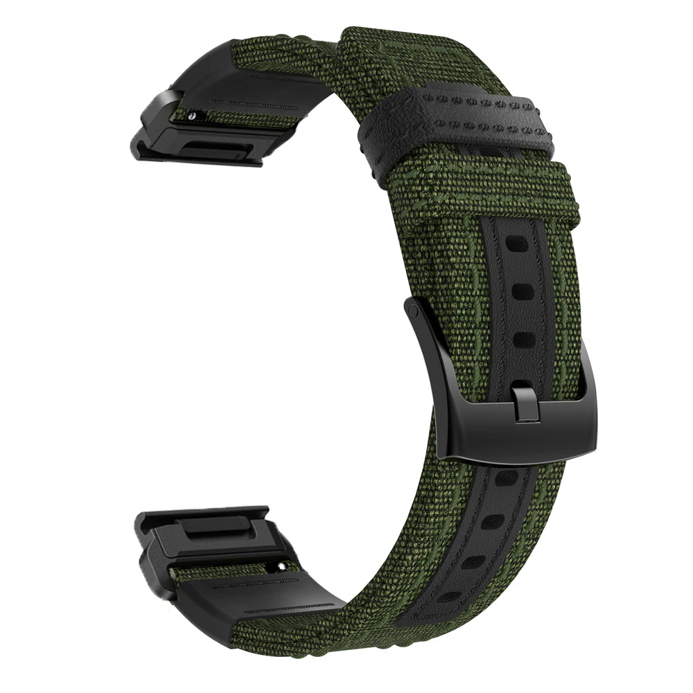 Ремешок нейлоновый для наручных часов быстросъемный браслет Garmin touchs70 Fenix 5 5X Plus 6X 6