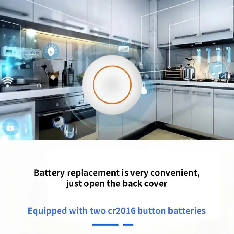 

433Mhz Wireless Remote Control 1 Button Round Remote Control Switch EV1527 Chip Learning code For Access Control Alarm LED Light