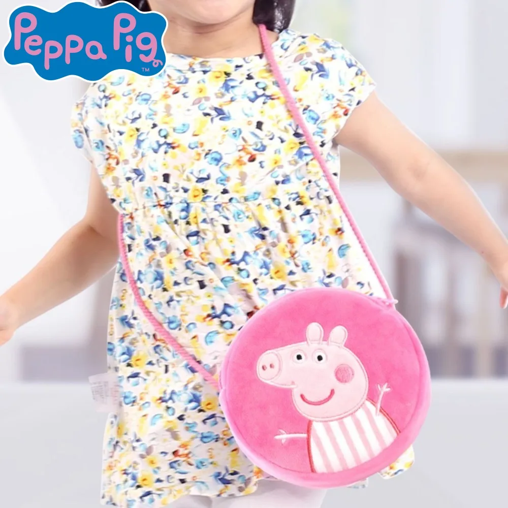 Свинка Пеппа Kawaii плюшевый закругленный рюкзак игрушки Джордж детский сад
