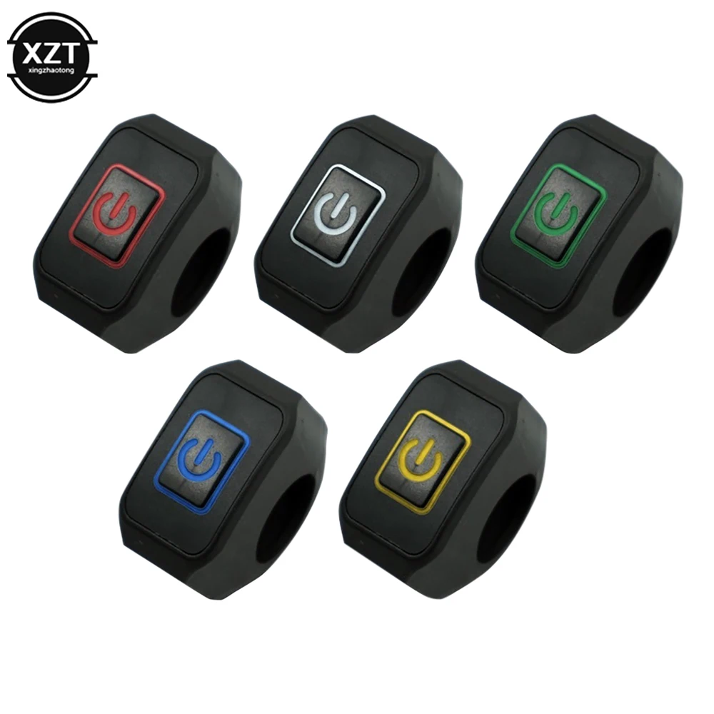 

Universal 22MM 12V Motorcycle Switch Headlight Horn New Modified Waterproof Control Switch Handlebar Mount Button with LED Light