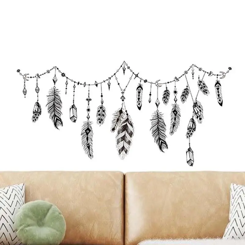 

New Trade Removable Combination Wall Stickers Small Fresh Feather Love Hot Air Balloon Children's Room Decoration Stickers