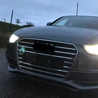 Решетка передней решетки для стайлинга автомобиля, декоративная крышка, решетка из нержавеющей стали, решетчатые декоративные полосы для Audi A4 2013-2016, внешнее формование