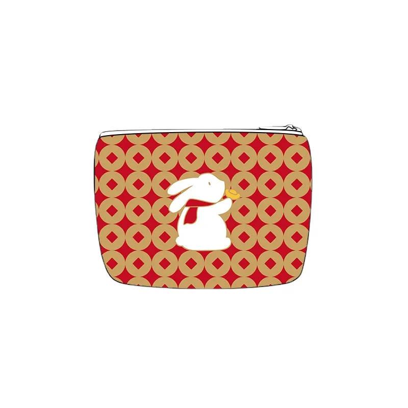 Rabbit Year New Lucky Coin Purse Mini-Portable Card Holder Original Canvas Bag Gift Earphone Bag