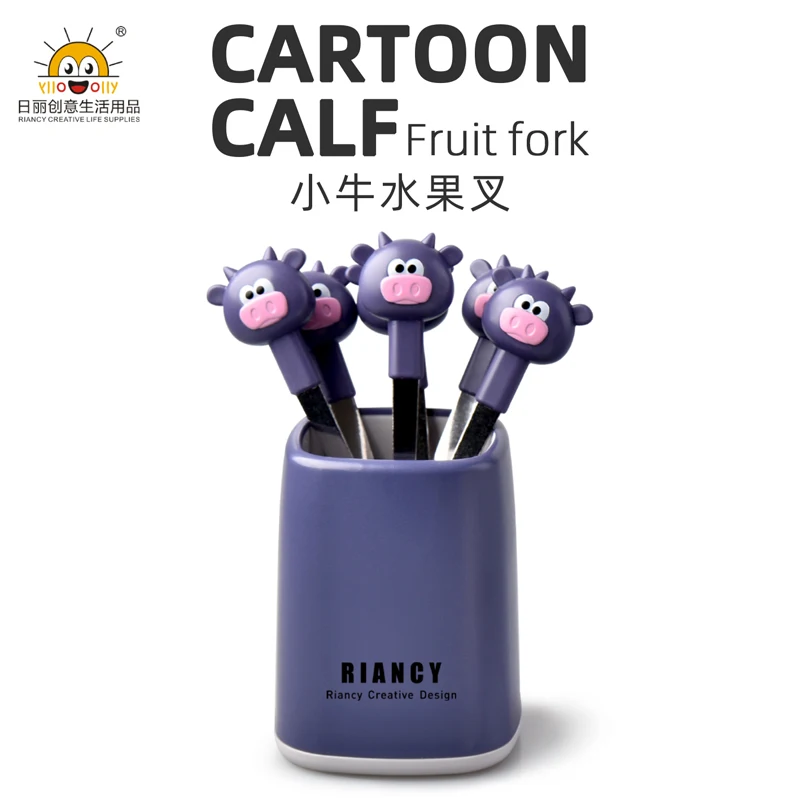 

6 + 1 набор, вилка для фруктов, нержавеющая сталь