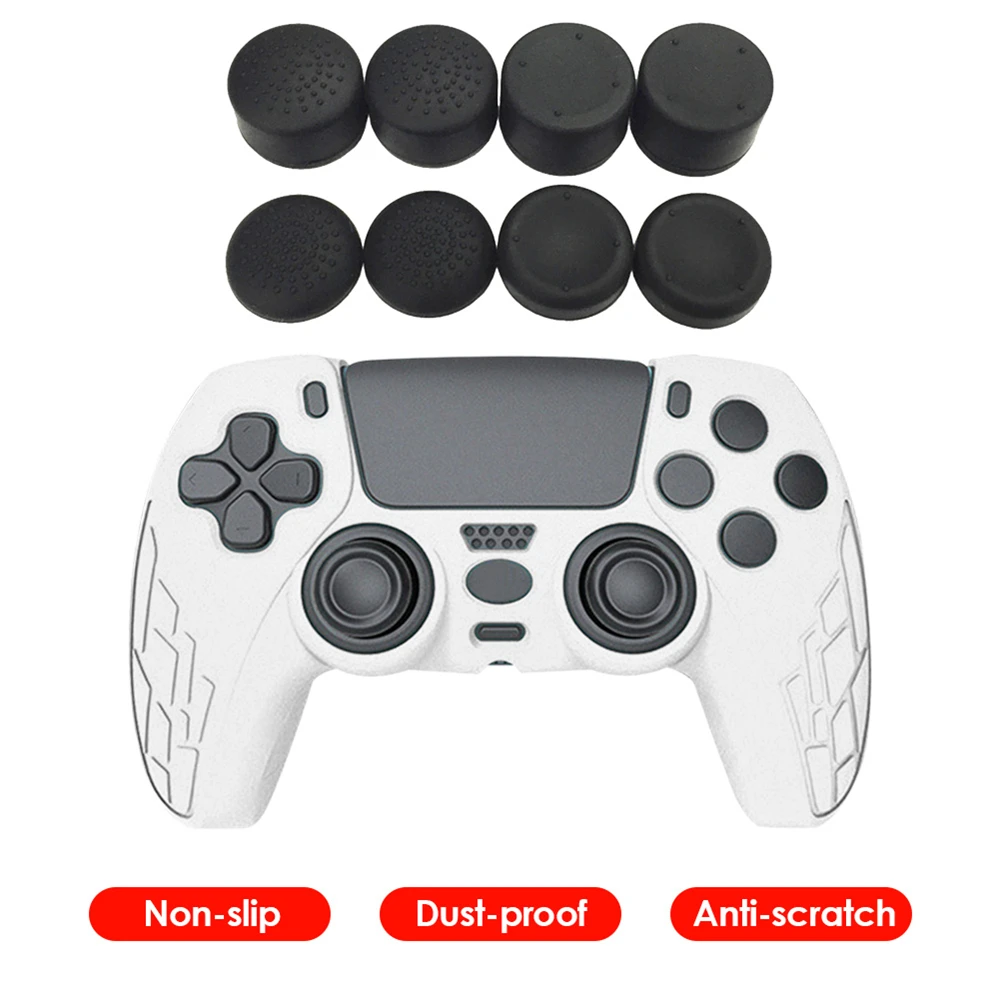 

8pcs Controller Silicone Analog Thumb Stick Grip Cap Joystick Cover for PS5/PS4/PS3/PS2/Xbox 360/Xbox One Game Accessories