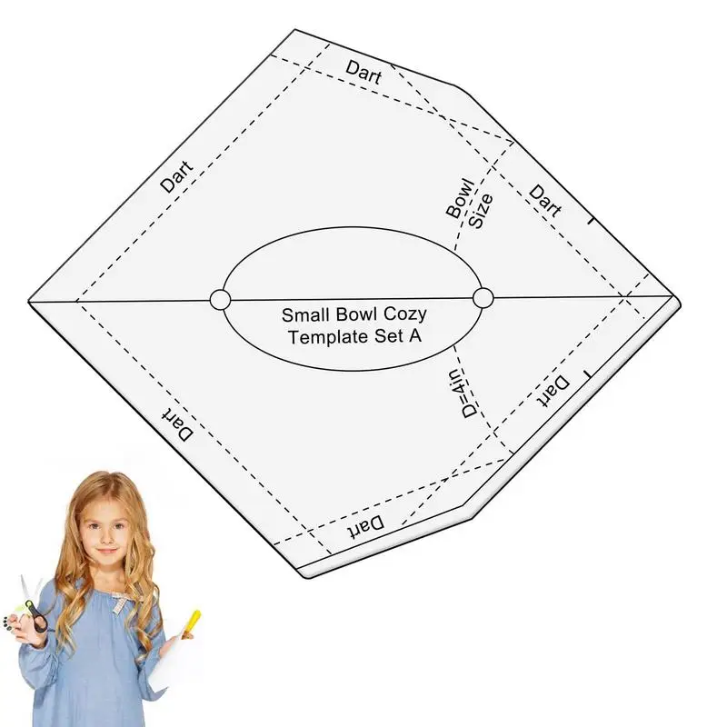 

Bowl Cozy Template Rustproof Sewing Templates For Quilting Acrylic Sewing Pattern Template Home Sewing Art Craft Sewing Kit For