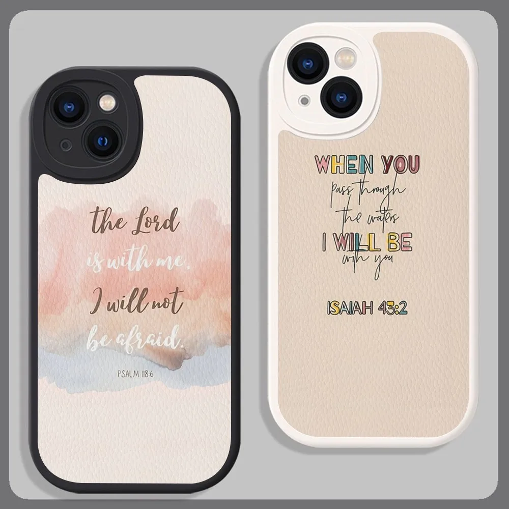

Christian saying jesus Phone Case Hard Leather For iPhone 14 13 12 Mini 11 14 Pro Max Xs X Xr 7 8 Plus Fundas