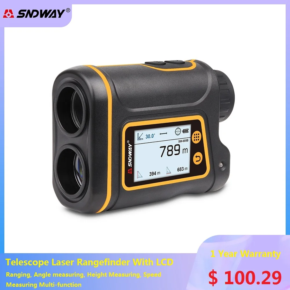 

Handheld Monocular Telescope Rangefinder LED Touch Screen Golf Laser Rangefinder Ranging for Outdoor Sport Laser Measure Tools