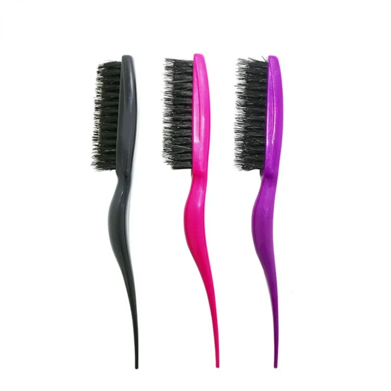 

1 Pcs Professional Hair Brushes Comb Teasing Back Combing Hair Brush Slim Line Styling Tools 4 Colors Wholesale