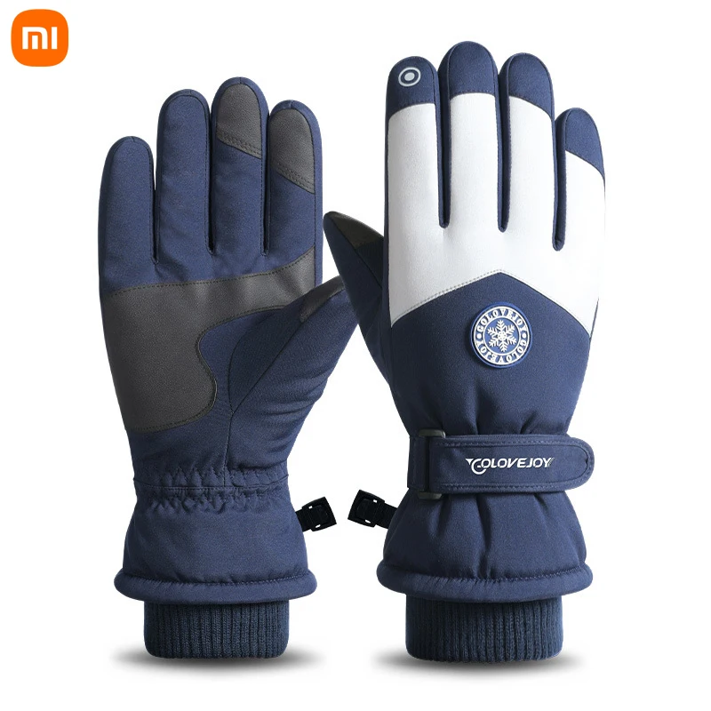 

Xiaomi Winter ski warm gloves for men outdoor cycling waterproof anti-skid thickened female lovers touch screen cashmere gloves