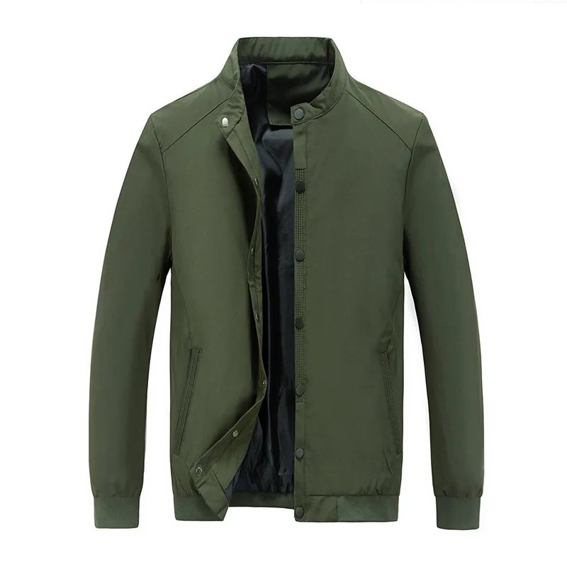 Новинка 2023 приталенная куртка-бомбер на весну Мужское пальто осенняя