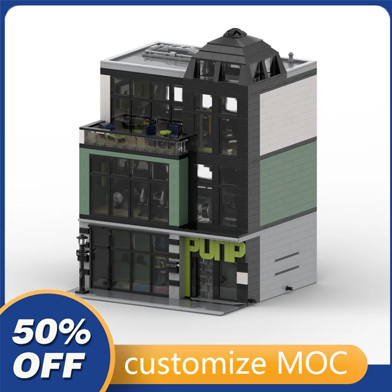 

2881 шт., Детский конструктор MOC модульный с насосом