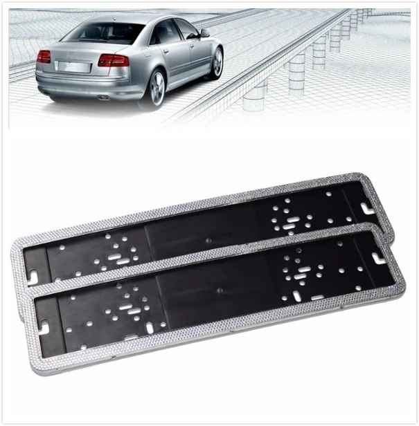 

European / German / Russian Cars Automotive Bling Glitter Crystal RhineStone License Plate Frame Rear Metal Frame