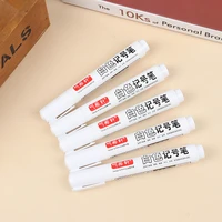 2022 35pcs metal permanent marker pens 6mm white paint pen for leather fabric metallic markers craftwork oily art supplies