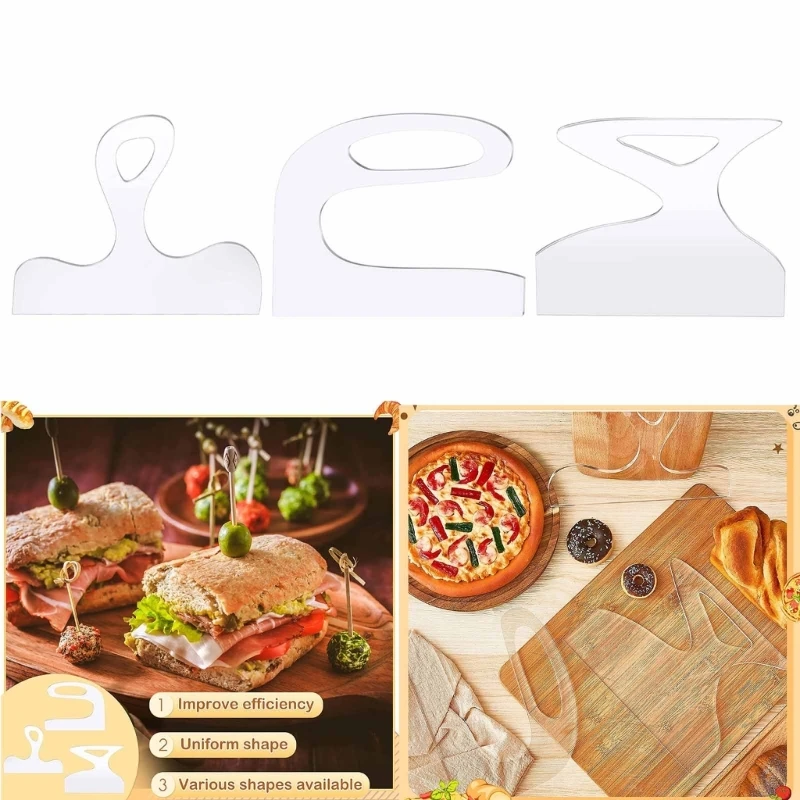 

Large Charcuterie Board Handle Template Cutting Board Template Clear Acrylic Templates Angled Curvy Tracing Stencils