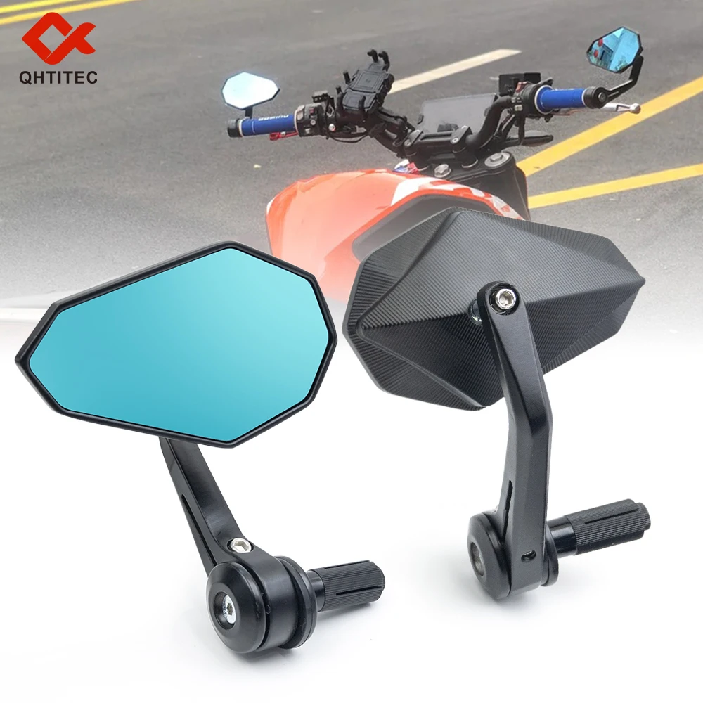 

7/8 "мотоциклетное зеркало заднего вида, боковые зеркала для Ducati Honda CB650R Kawasaki Yamaha MT03 Suzuki SV650 GSXS750 Benelli