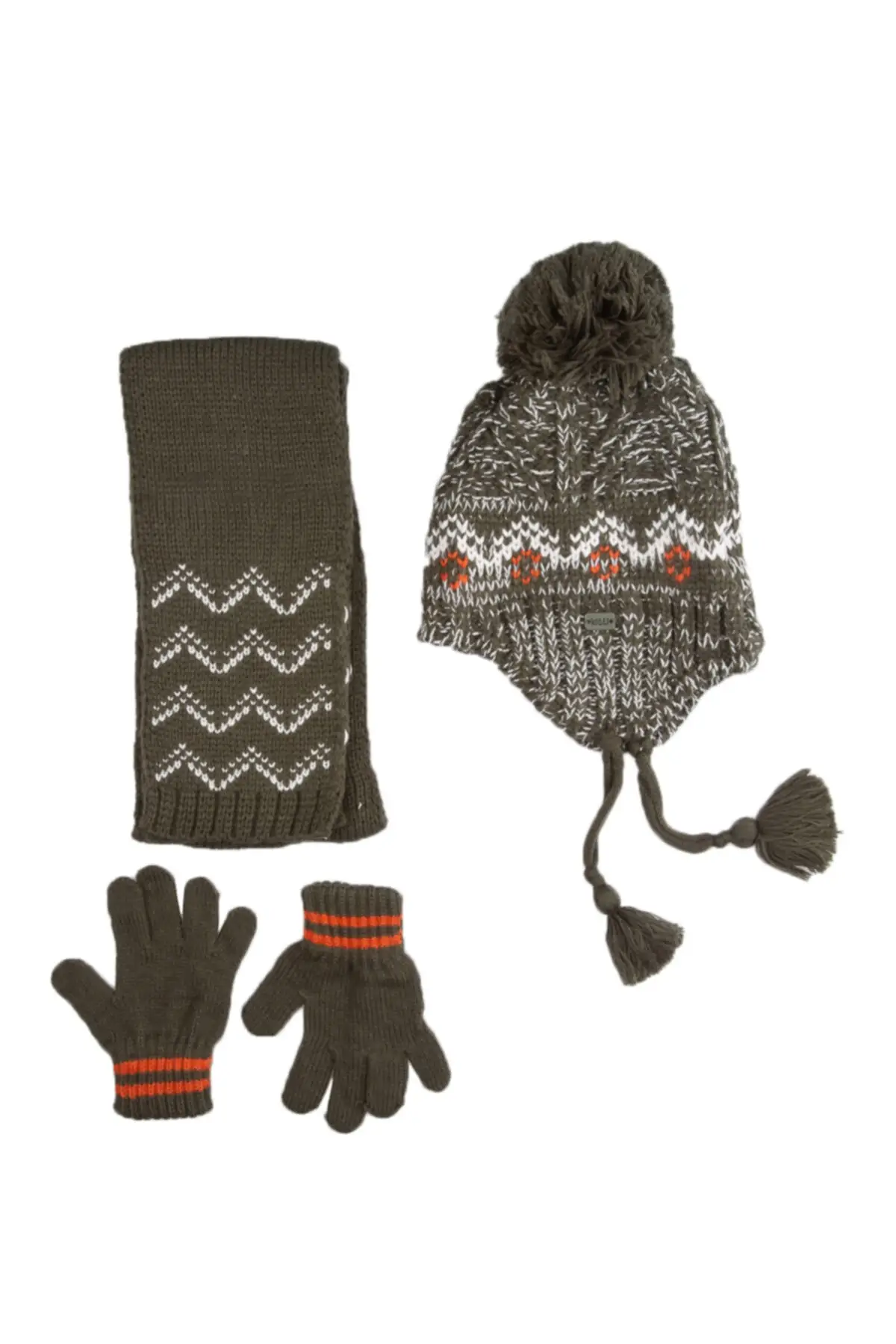 

Шарф, шапка и перчатки, 1 4 лет, 3 шт. Зубной налет