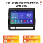 Автомобильный GPS-радиоприемник, 9 дюймов, Android 10, мультимедийная навигация для Toyota Tacoma 2HILUX 2005-2013, Wi-Fi, 4G, LTE, BT, SWC, 2 Гб, 32 ГБ, USB, FM, стерео