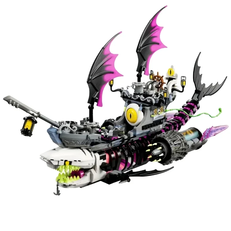 71469 Акулий лодка Танк двухслойный сборный конструктор Модель мейка для мальчиков