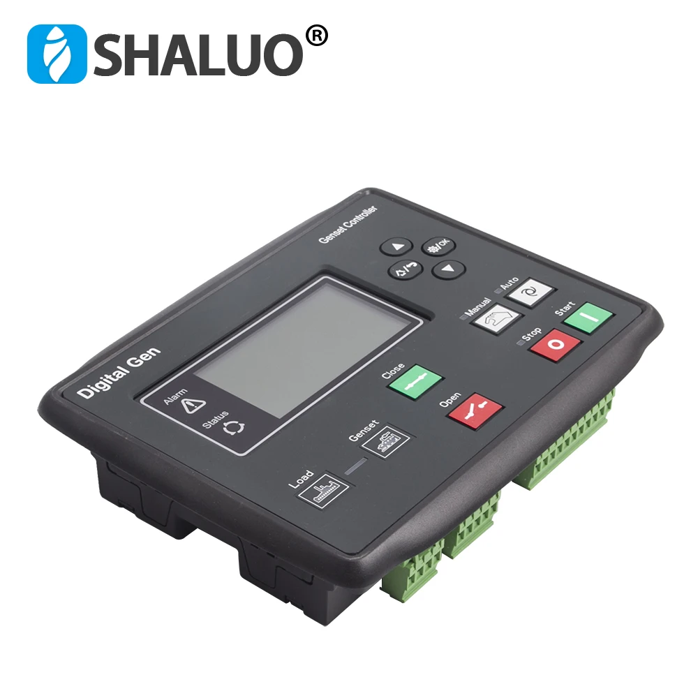 Replace SmartGen HGM6110N Generator Control Module AMF Auto Start Controller Panel 6110N With RS485 USB Interface images - 6