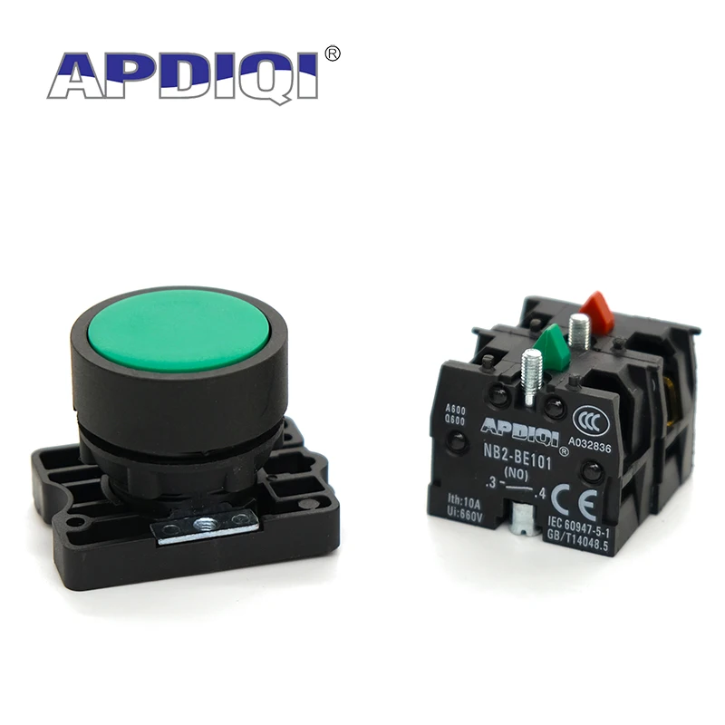 APDIQI 1 шт. XB2 EA31 пластиковый перезапуск питания остановить Мгновенный кнопочный