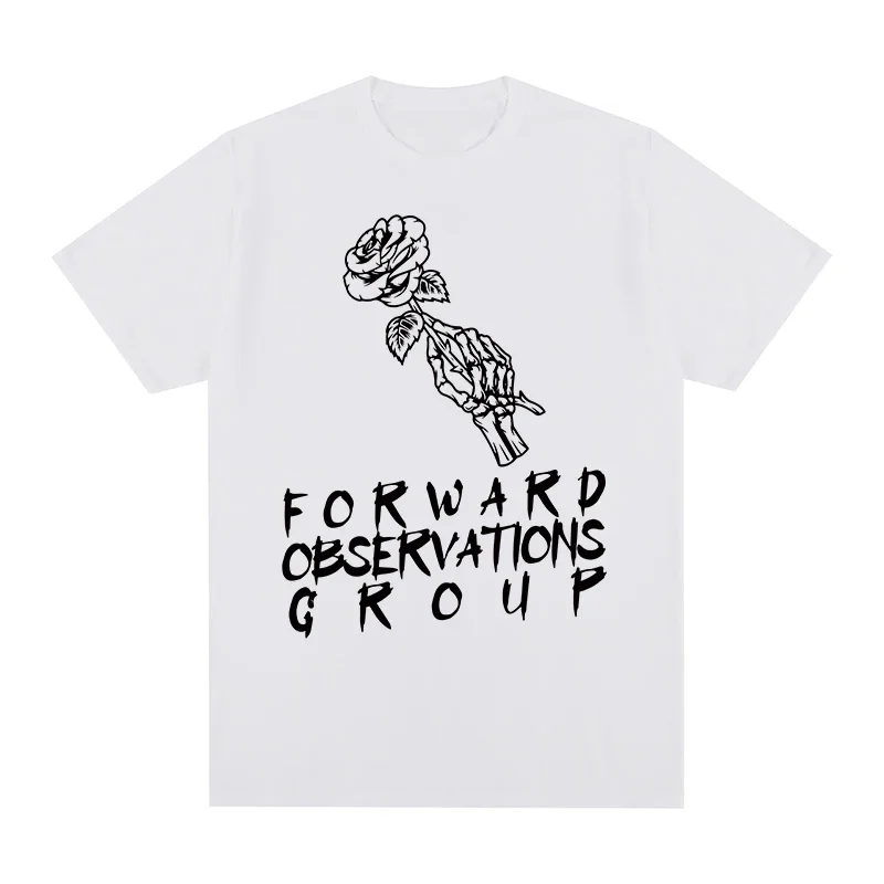 Винтажная Хлопковая мужская футболка с принтом скелета и цветов